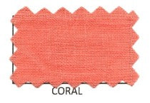 La Fixsun (plus) Linen Round Neck Long Tunic with Front Pockets - charcoal coral denim quartz pink - Lori's Lovelies