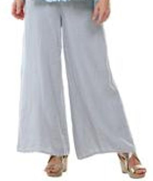 Match Point Medium Weight Linen Wide Leg Palazzo Pants LP70 - Lori's Lovelies