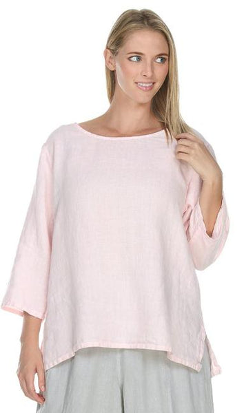 Match Point Medium Weight 3/4 Sleeve Round Neck Top LT10R - Lori's Lovelies